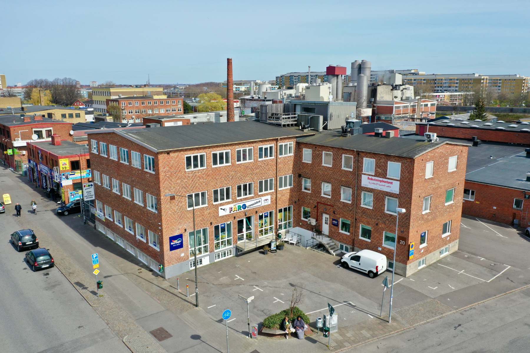 Eroom-fastighet på Norra Grängesbergsgatan i Sofielunds Industriområde, Malmö